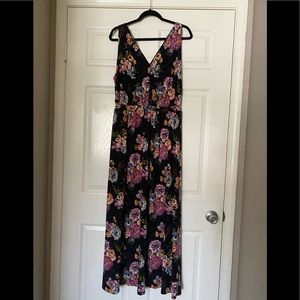 Leith floral maxi dress